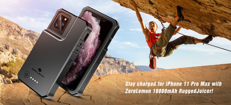 Zerolemon Announces iPhone 11 Pro Max RuggedJuicer Battery Charging Case Perfect for Drivers, Army, And Outdoor Users