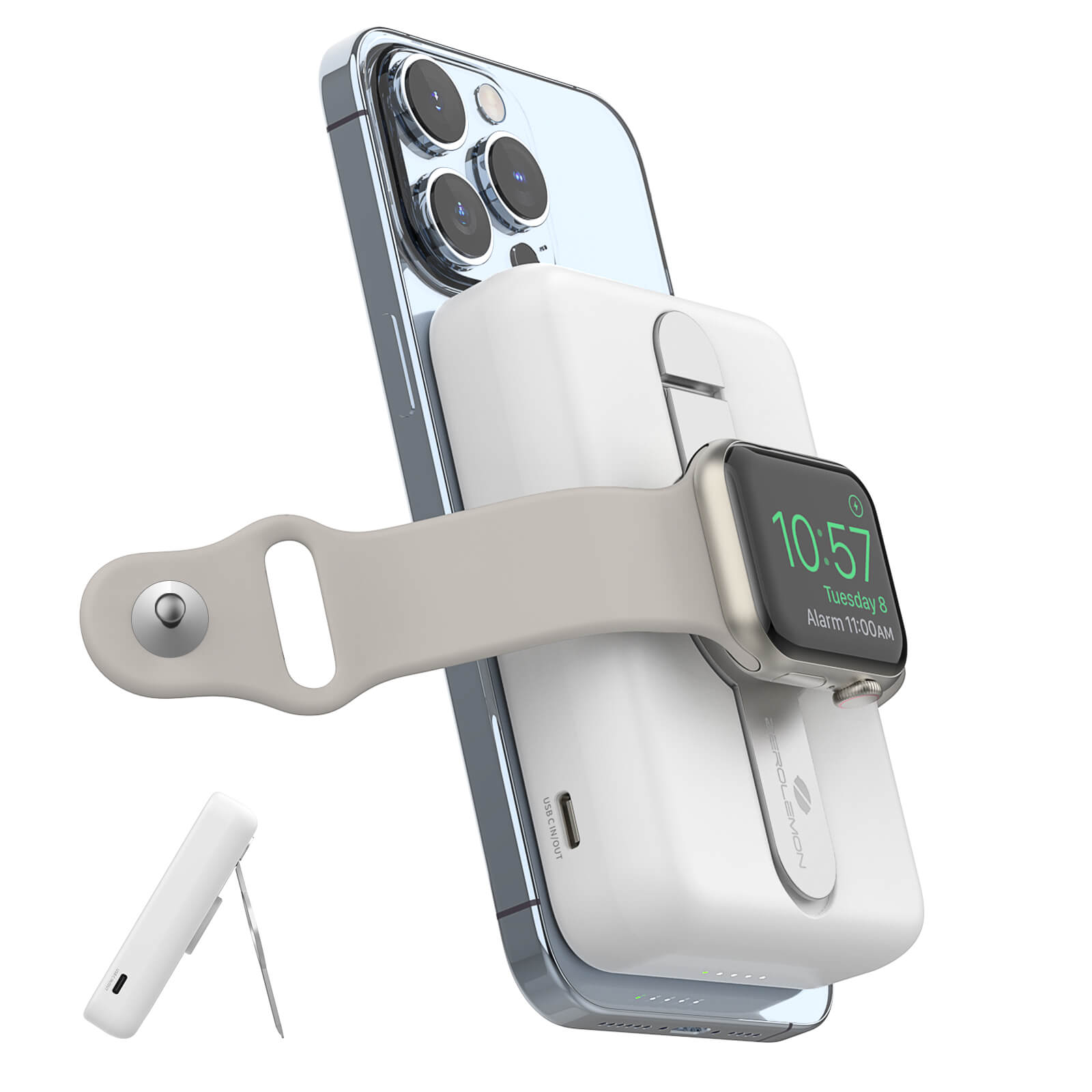 Upgraded MagJuice+ 10,000mAh Magnetic Power Bank with Apple Watch Charger