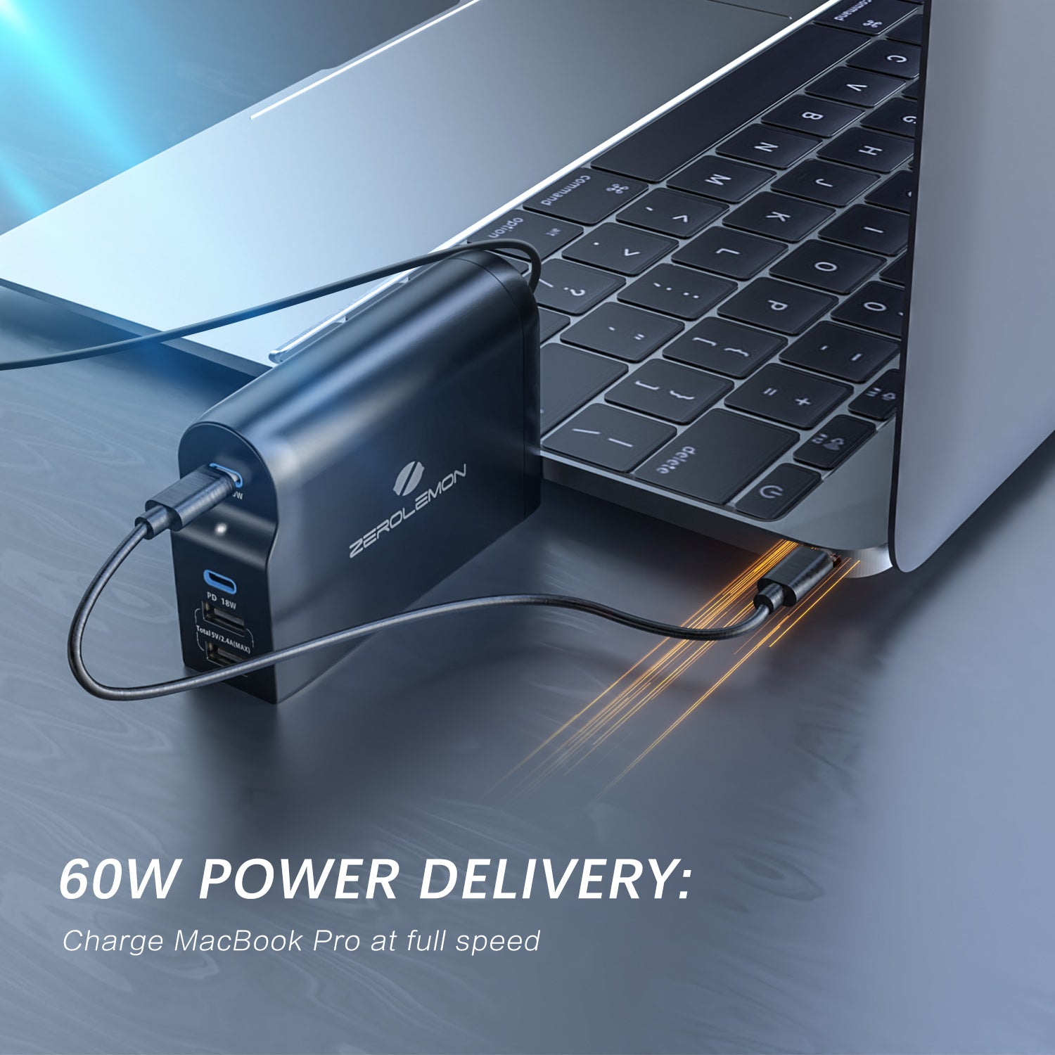 90W 4-Port Dual USB-C PD Desktop Charger