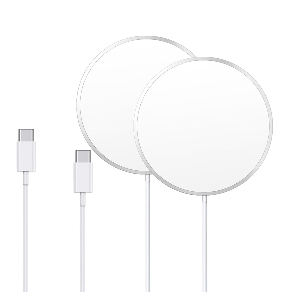 Compatible with MagSafe Charger, Magnet Wireless Charger charging pad for iPhone 12 Mini/ 12/ 12 Pro/12 Pro Max silver 5W 7.5W 10W 15W