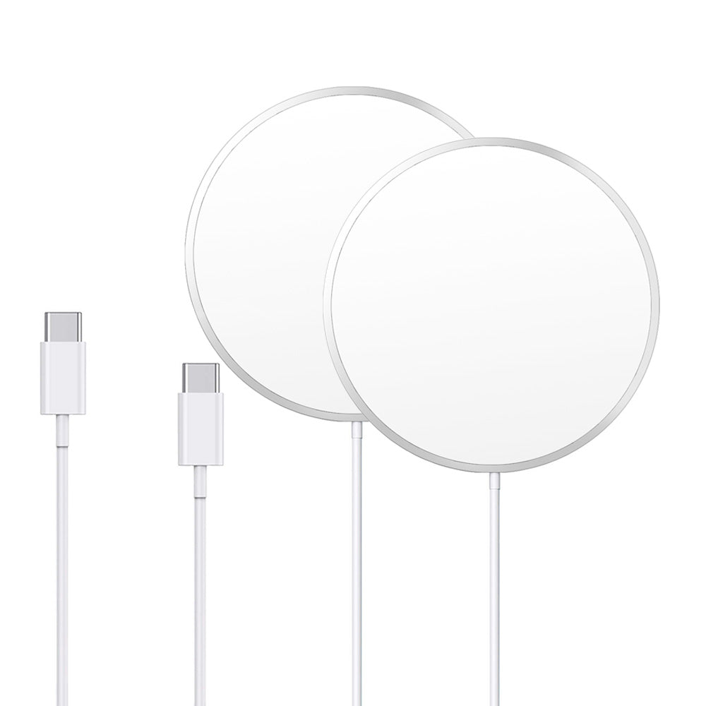 Compatible with MagSafe Charger, Magnet Wireless Charger charging pad for iPhone 12 Mini/ 12/ 12 Pro/12 Pro Max silver 5W 7.5W 10W 15W