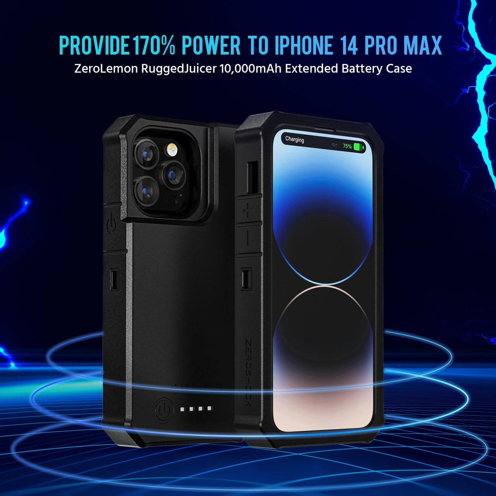 iPhone 14 Pro Max Battery Case 10,000mAh