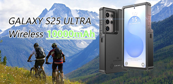 ZeroLemon Galaxy S25 Ultra Wireless Charging Battery Case 10000mAh