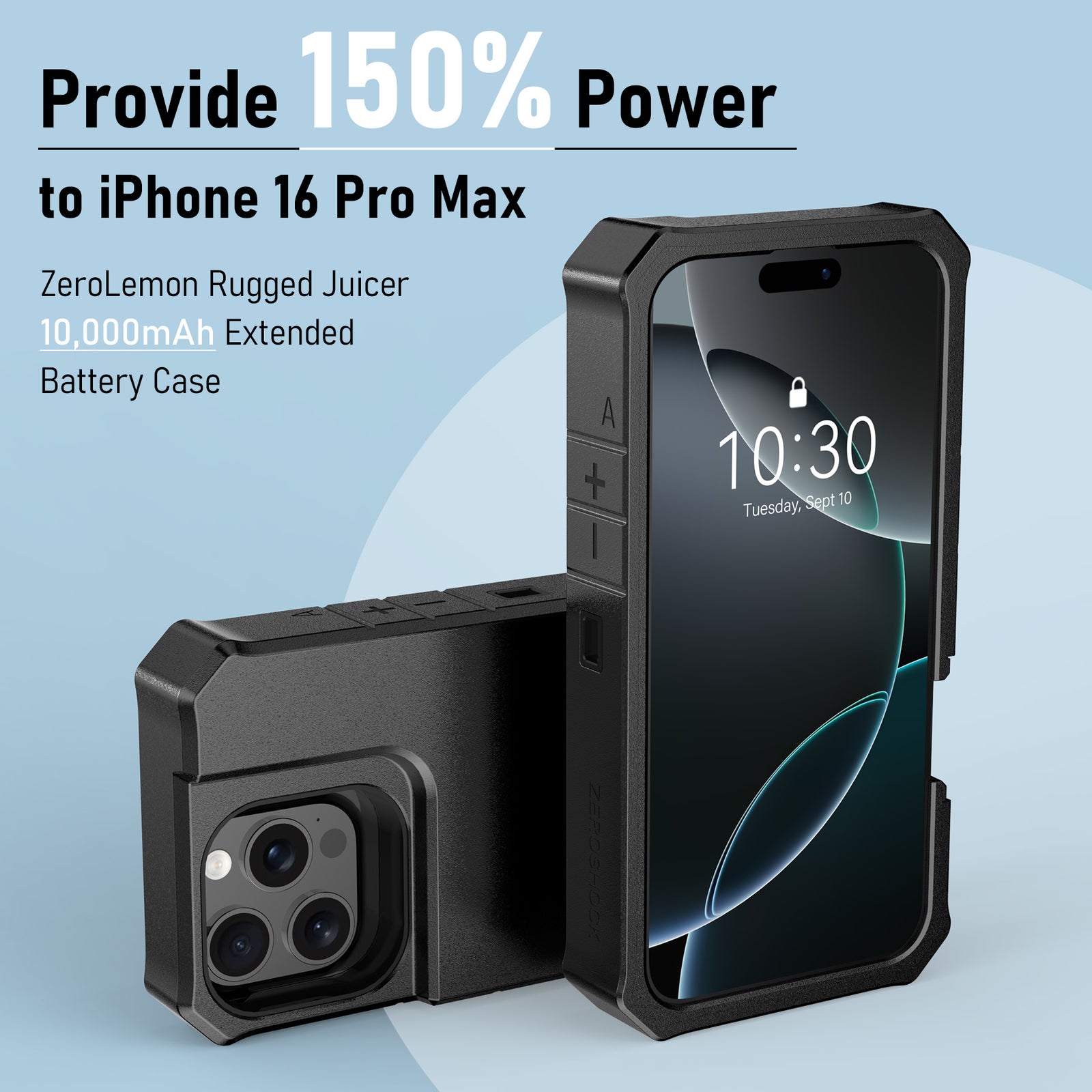 iPhone 16 Pro Max Battery Case 10000mAh