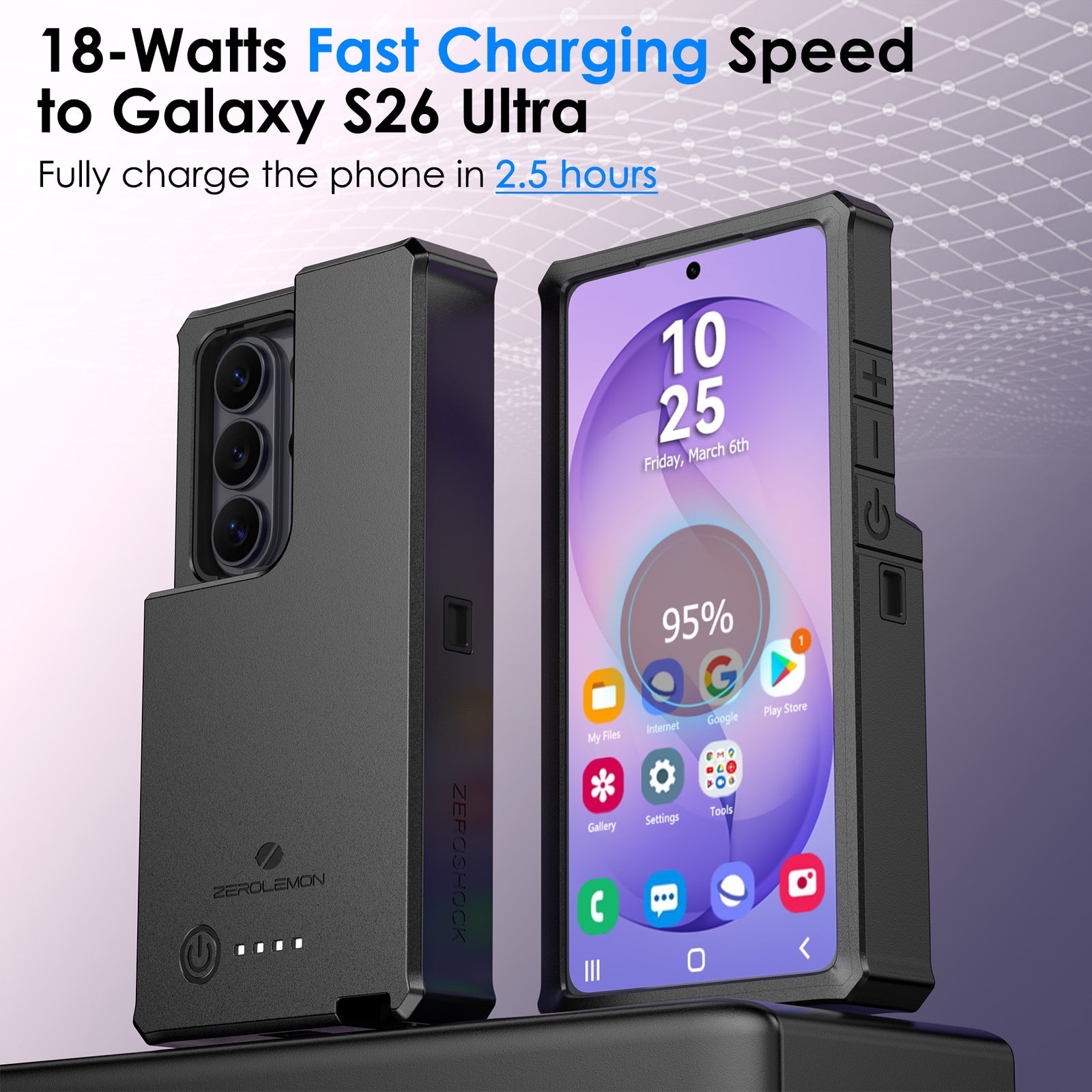 Galaxy S26 Ultra Battery Case 10000mAh