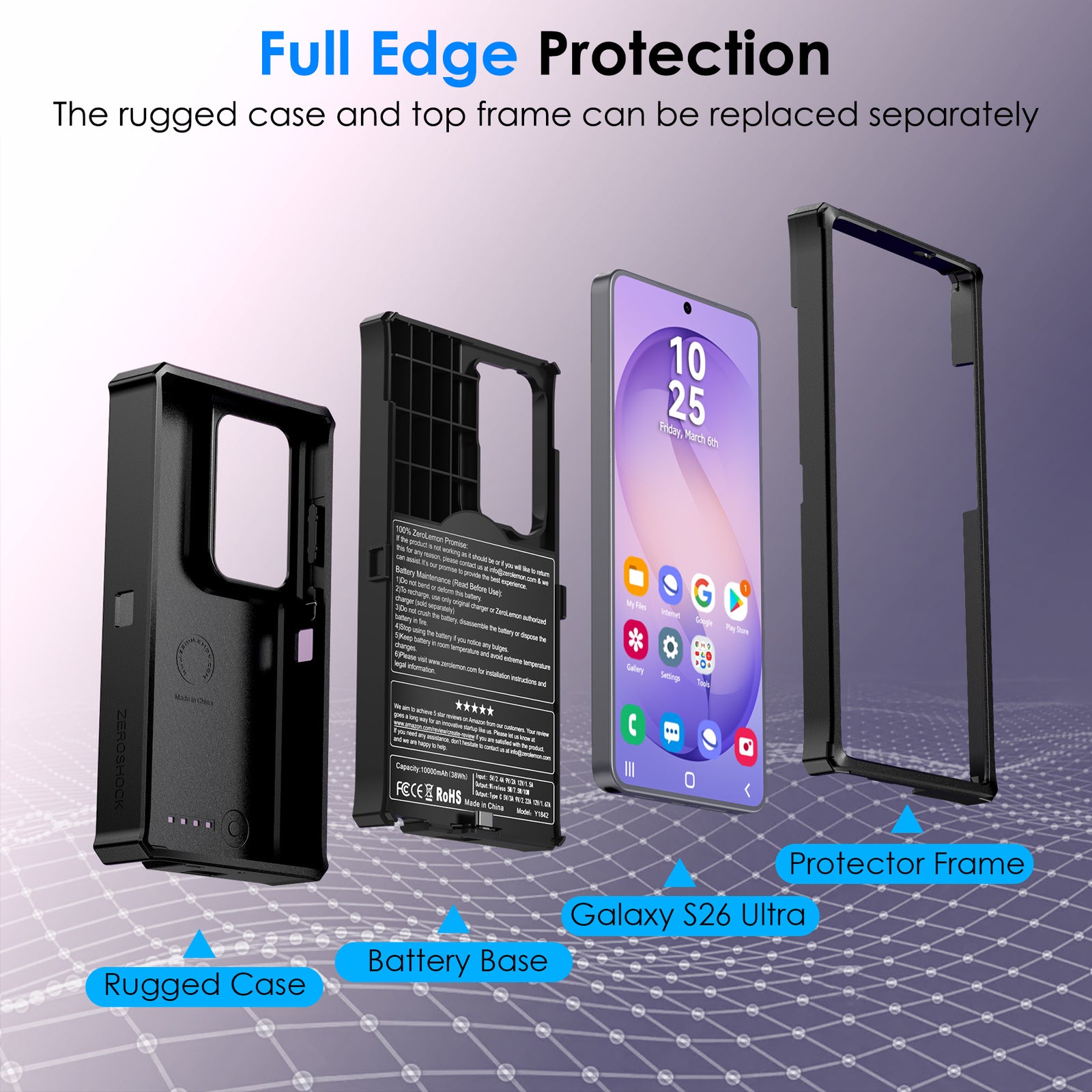 Galaxy S26 Ultra Battery Case 10000mAh