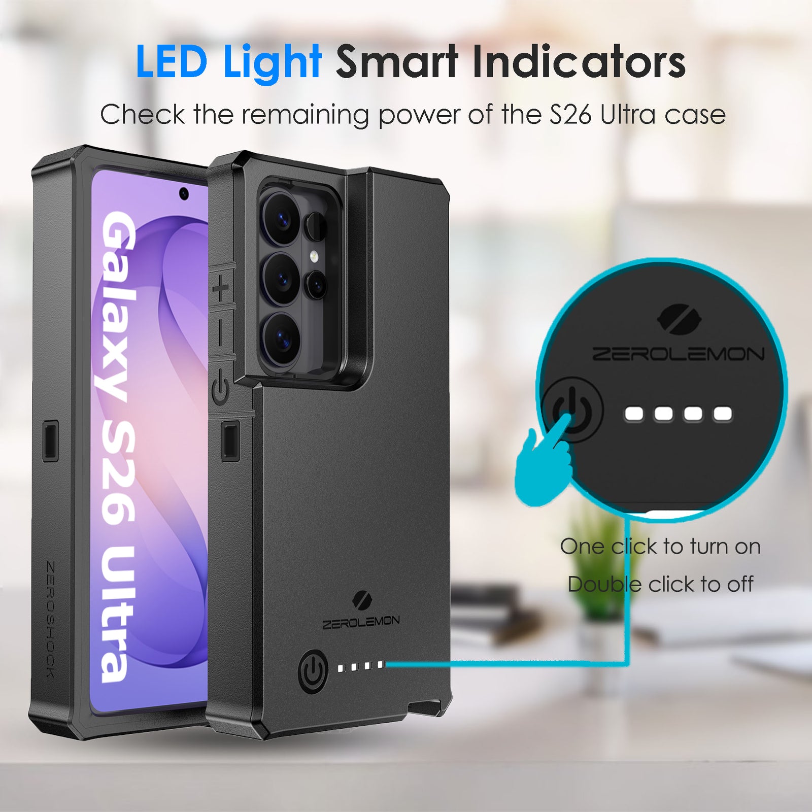 Galaxy S26 Ultra Battery Case 10000mAh