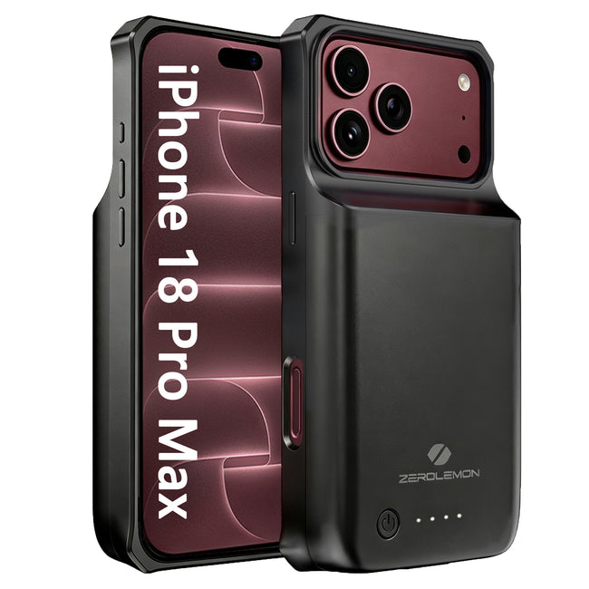 iPhone 18 Pro Max Wireless Charging Battery Case 10000mAh