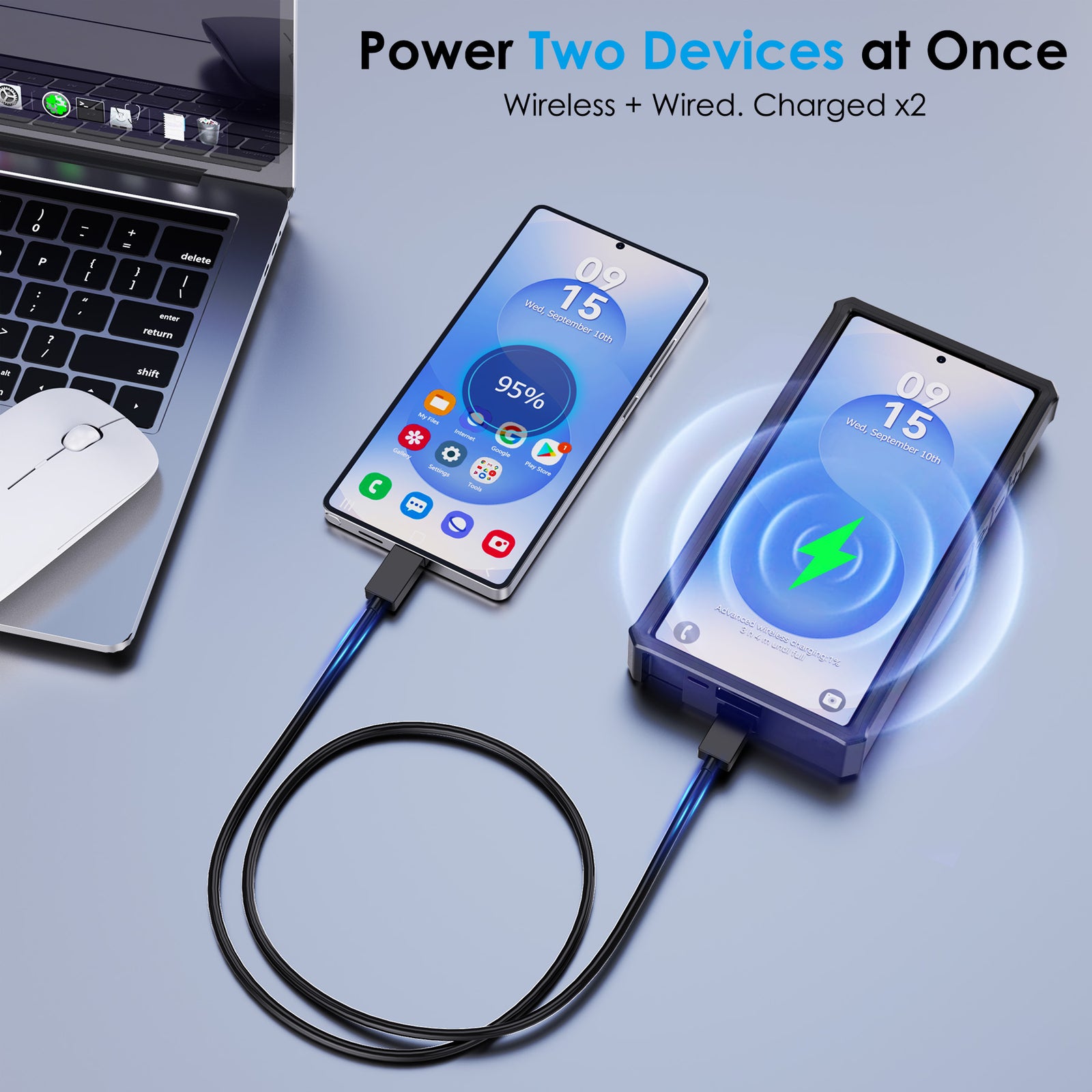 Galaxy S25 Ultra Wireless Charging Case 10000mAh