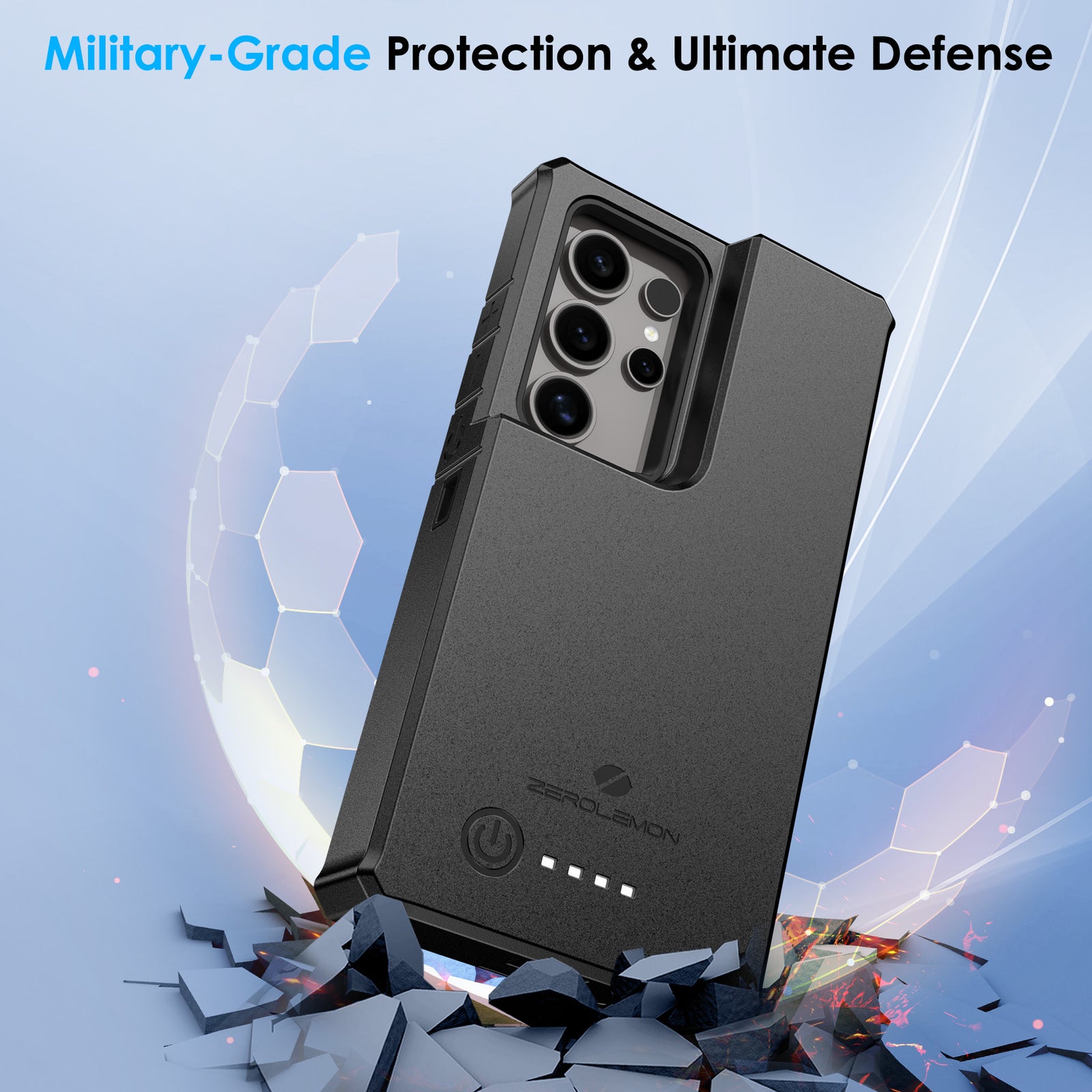 Galaxy S25 Ultra Wireless Charging Case 10000mAh