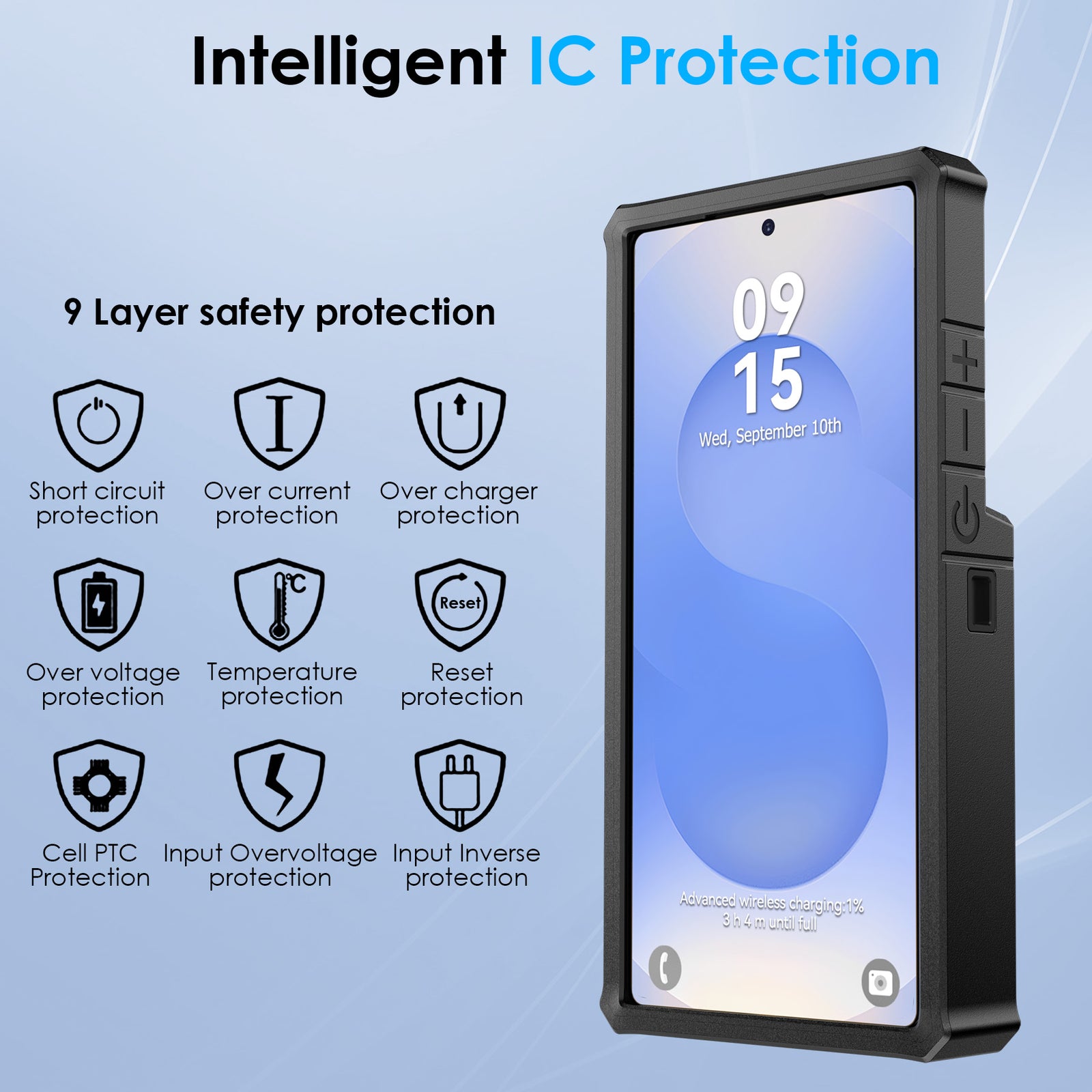 Galaxy S25 Ultra Wireless Charging Case 10000mAh