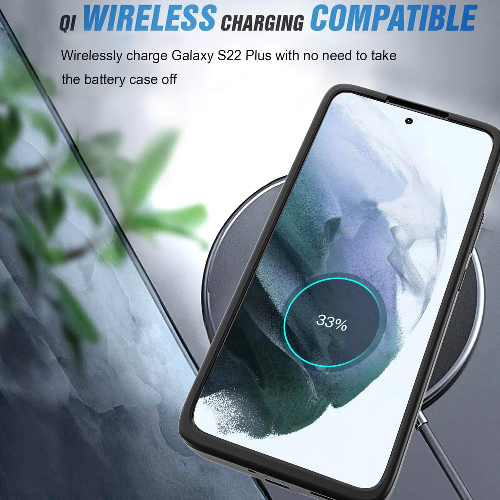 Galaxy S22+ Plus battery case, Galaxy S22+ Plus charging case
