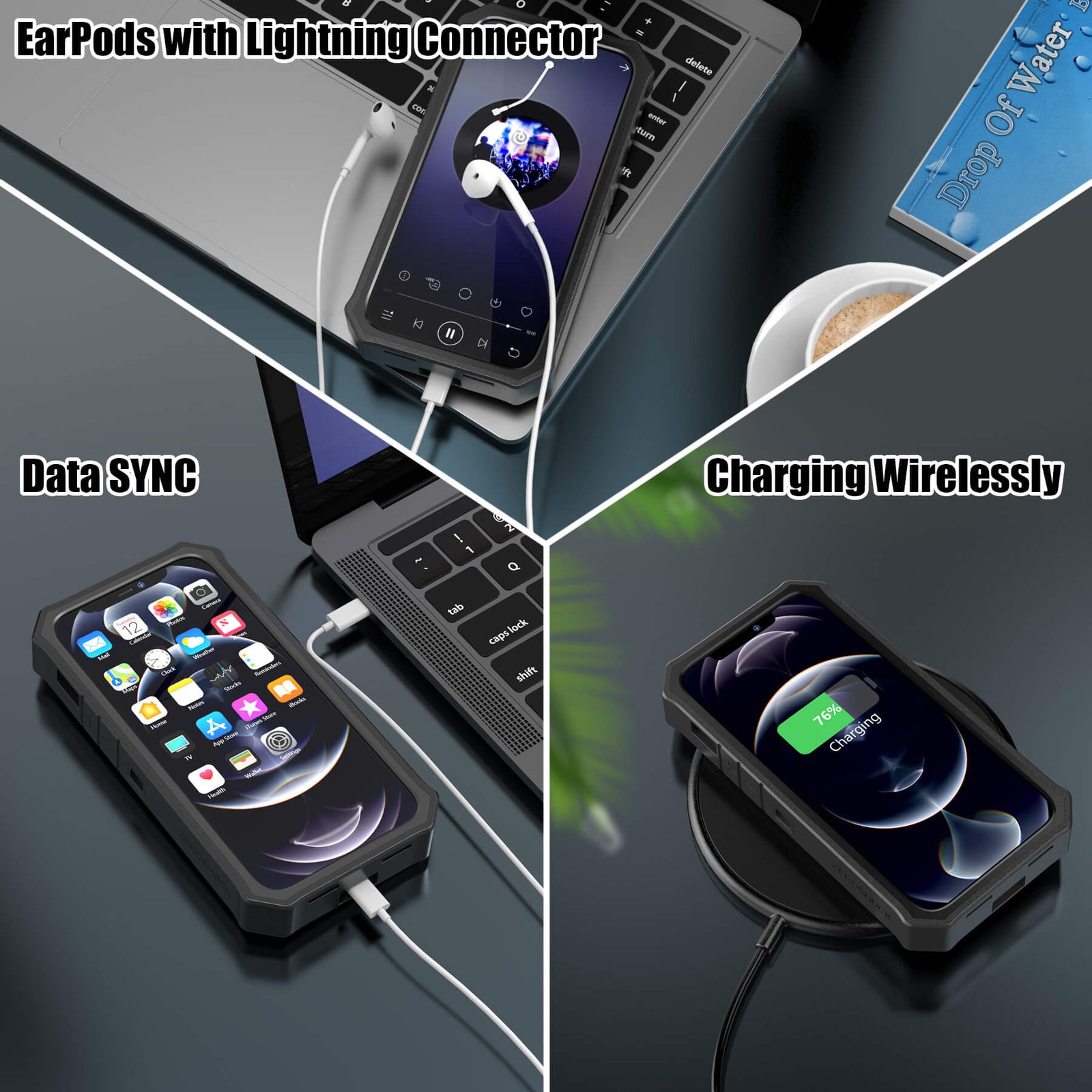 Apple EarPods com conector Lightning - Mobile View