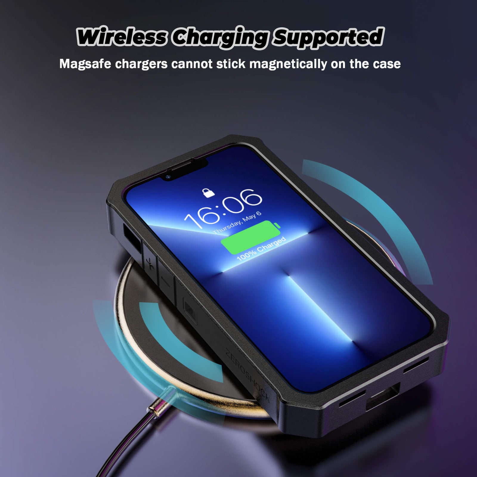 NEWDERY-Wireless Charging Battery Case for iPhone 13 Mini External Battery  Portable Power Bank for iPhone 12 Mini Chargers Case