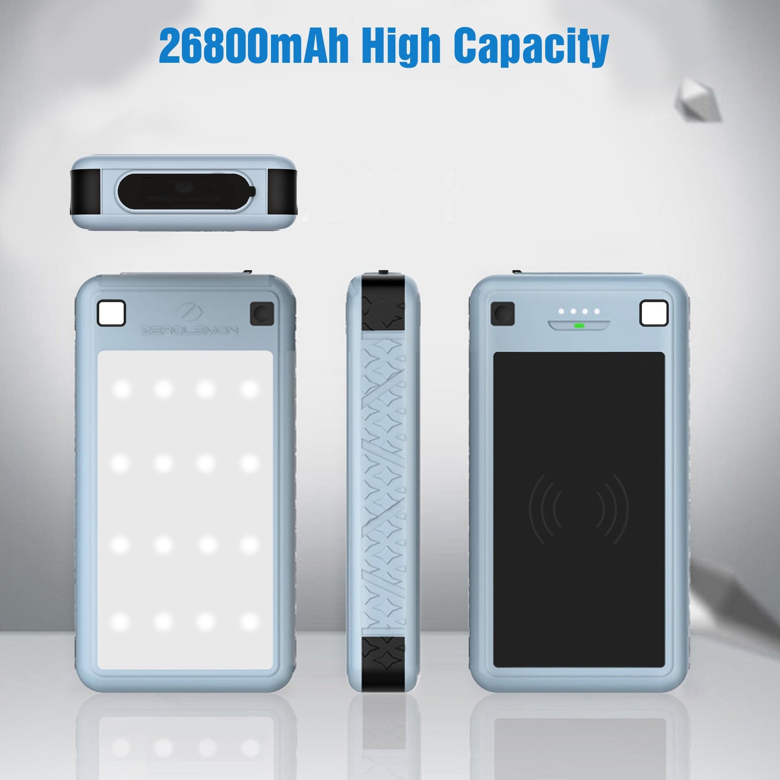 26800mAh USB C PD Wireless External Battery